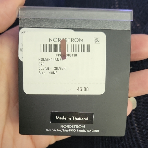 Nordstrom Platinum Cubic Zirconia Earrings - Picture 2 of 3